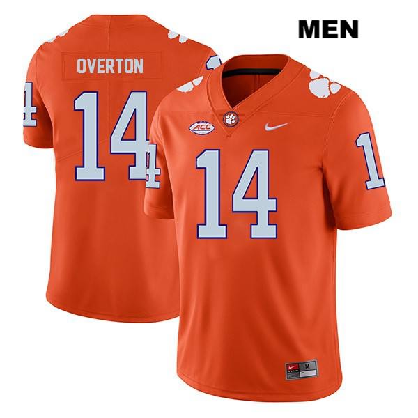 Men's Clemson Tigers #14 Diondre Overton Stitched Orange Legend Authentic Nike NCAA College Football Jersey BNK0246MS